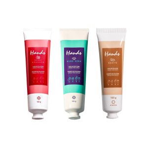 Luva de silicone creme para mãos