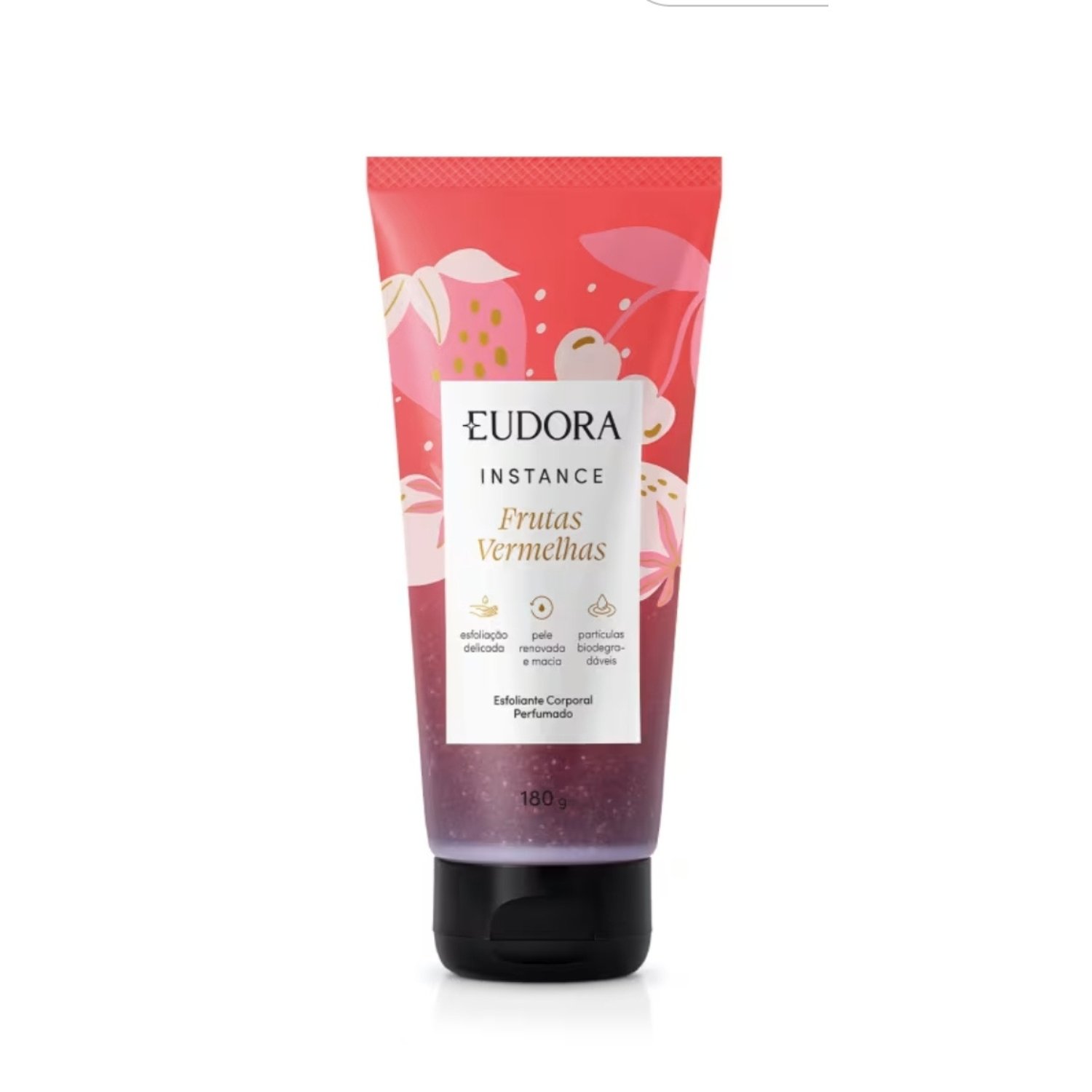 Esfoliante corporal Perfumado frutas vrmelhas Eudora, 180g