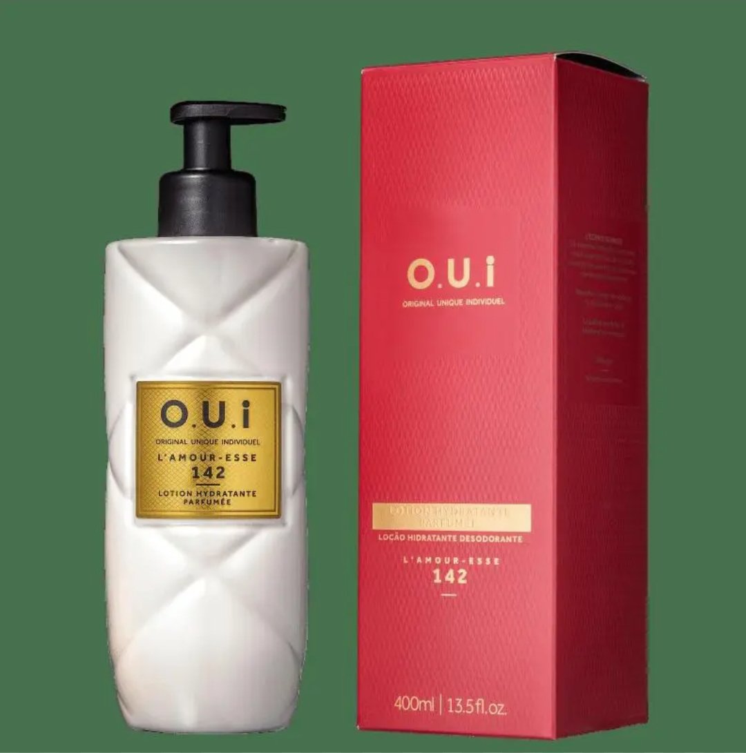 Loção hidratante desodorante O.U.I L'amour-esse 142, 400ml V. 06/27 - Imagem 3