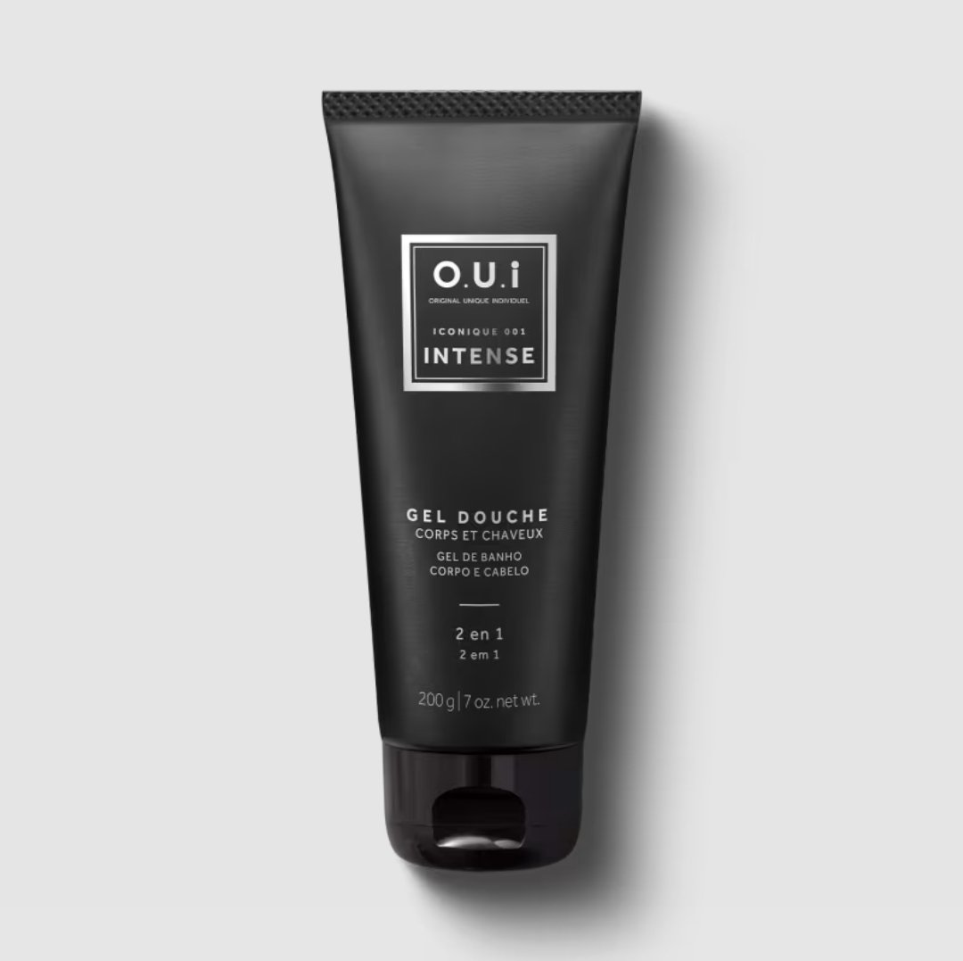 Gel de banho corpo e cabelo 2 em 1 O.U.I iconique 001 Intense, 200g V. 10/26