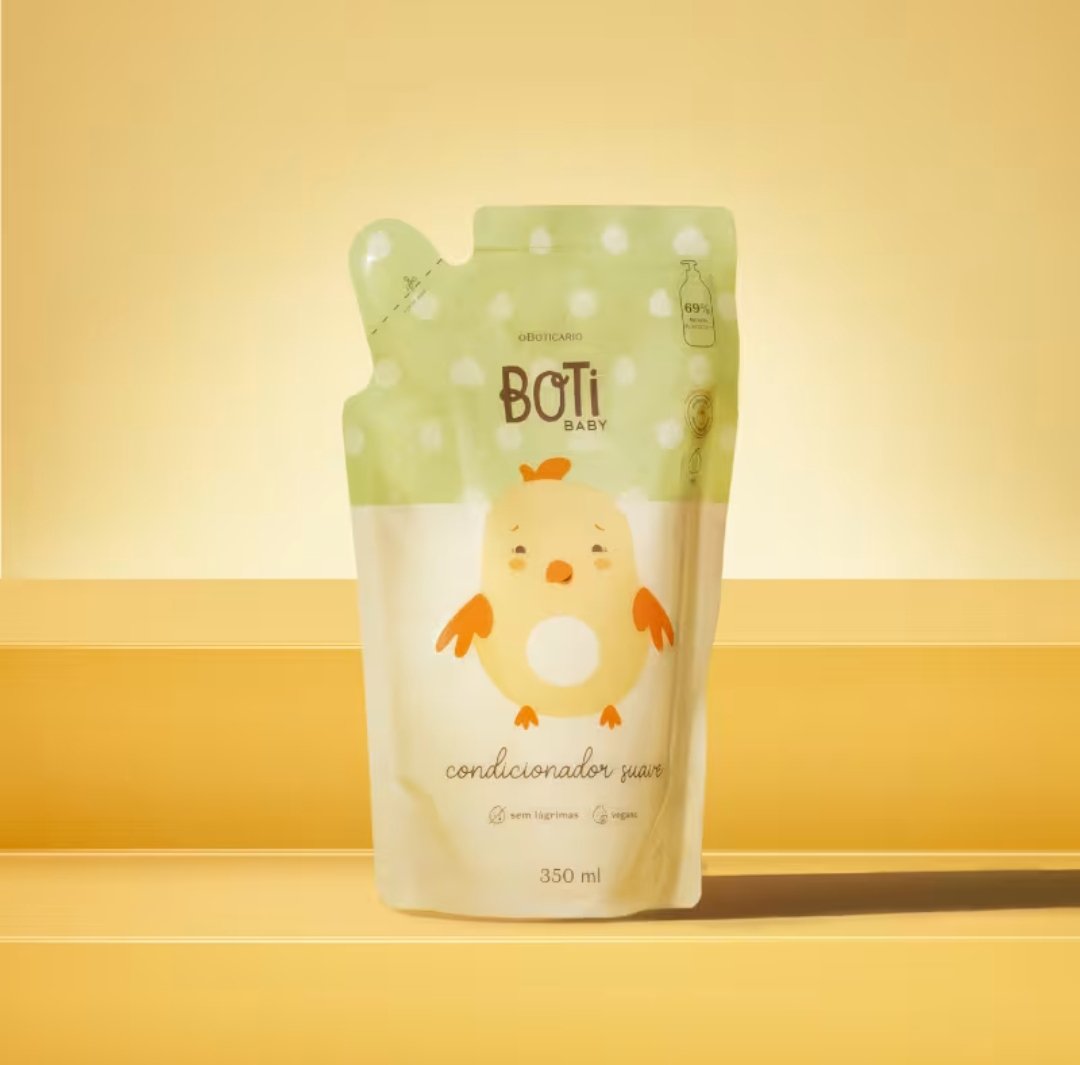 Refil condicionador suave Boti Baby oBoticário, 350ml V. 01/27 - Imagem 3