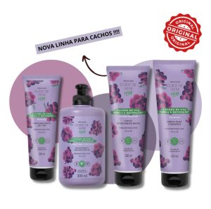 Linha cuide-se bem feita cachos de uva força e definição oBoticário, 250ml