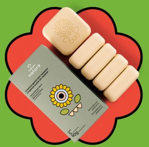 Sabonetes em barra Natura Naturé, 5uni. 90g cada V. 02/29