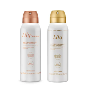 Desodorante antitranspirante aerosol jato seco Lily oBoticário, 75g