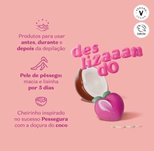 Creme hidratante depilatório Doçura na pessegura cuide-se bem oBoticário, 150ml