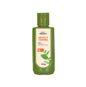 Creme térmico Mentol e cânfora Efeito quente, 200g