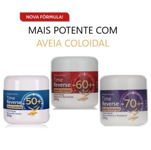 Creme facial Time Reverse Aveia coloidal Abelha Rainha, 100g