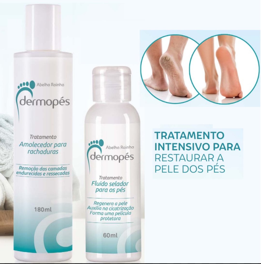 Kit amolecedor e selador para os pés Dermopés Abelha Rainha - Imagem 2