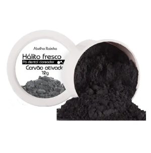 Pó dental dareador Hálito Fresco Carvão ativado, 12g