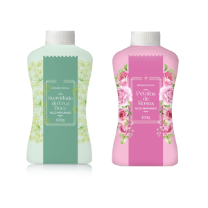 Talco perfumado Abelha Rainha, 100g