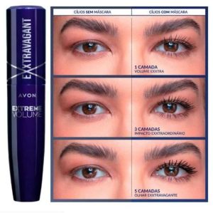 Máscara para cílios Extravagant a prova d'água Avon, 9,5ml