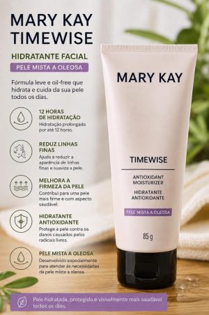 Hidratante antioxidante Timewise pele mista a oleosa Mary kay, 85g