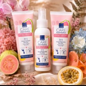 Linha Frescor para os pés Goiaba e maracujá Avon Care