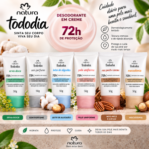 Desodorante antitranspirante em creme Natura tododia 50g