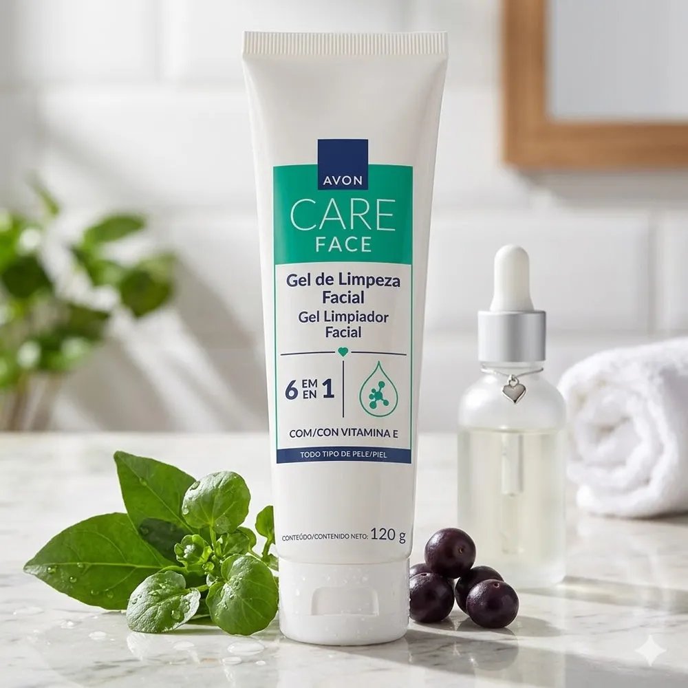 Gel de limpeza Facial 6 em 1 Avon Care face 120g - Imagem 3