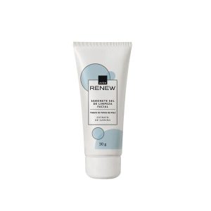 Sabonete gel de limpeza facial Extrato de carvão Renew Avon