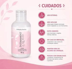Creme clareador para axilas e virilhas Intimament mulher Abelha rainha 60g