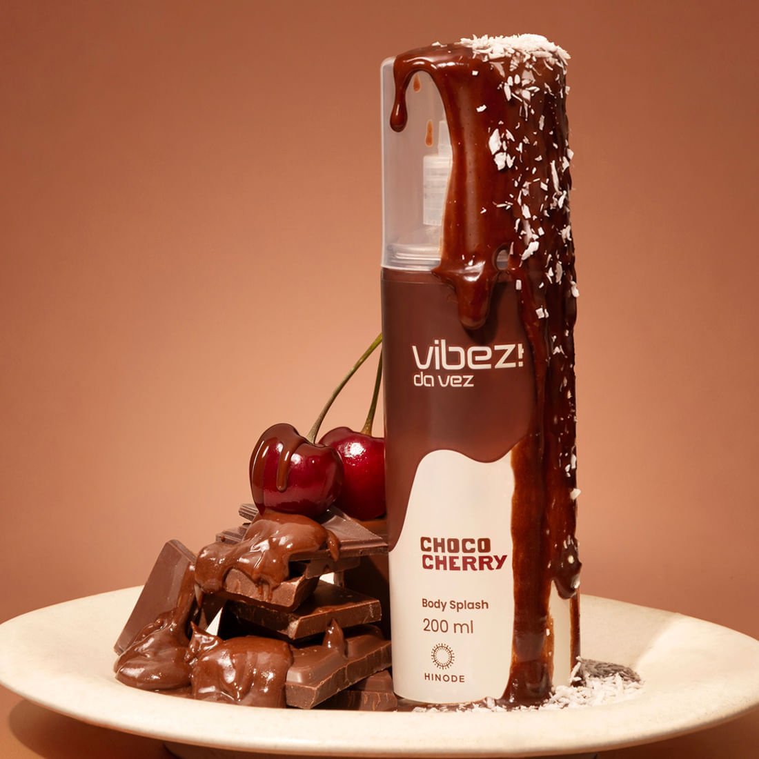 Body splash Choco cherry Vibez da vez Hinode 200ml