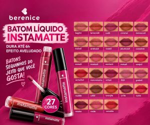 Batom líquido Insta matte Quem disse Berenice oBoticário 4ml